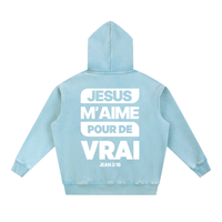 Hoodie "JÉSUS M'AIME POUR DE VRAI" - J-3:16