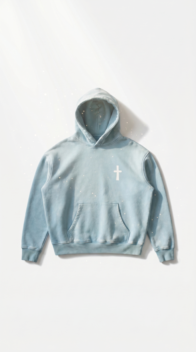 Hoodie Jésus m'aime pour de vrai vue de face